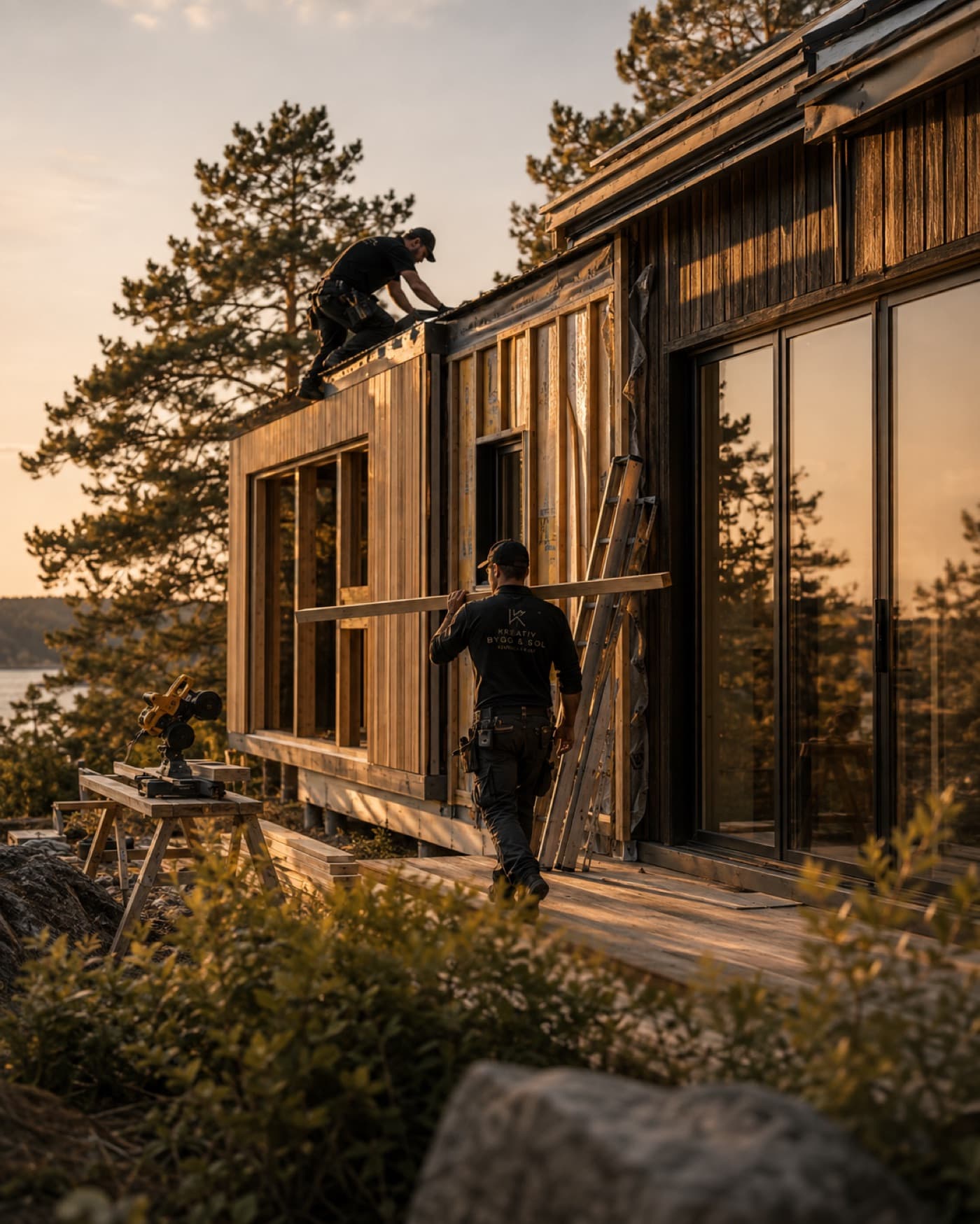 Byggnation & tillbyggnad — Kreativ Bygg och Solenergi